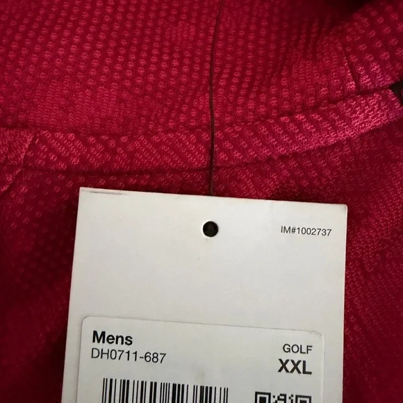 Nike Dri-FIT ADV Tiger Woods Golf Polo - Size 2XL - DH0711 687 - Red / Black NEW - Picture 4 of 7